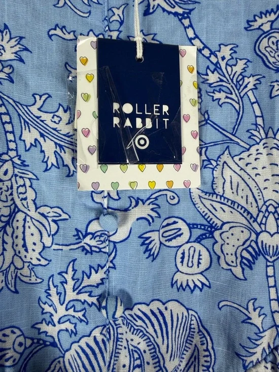 Women's Floral Vines Drop Waist Midi A-Line
Dress Blue -Roller Rabbit x Target M - Picture 10 of 14